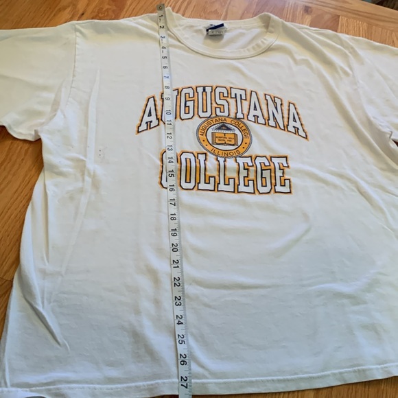 Men’s/Unisex XL Augustana College T-Shirt, Short-Sleeved in White, Blue & Gold - Picture 4 of 5